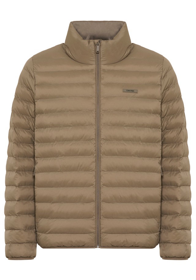 Calvin Klein Steppjacke »LS LT WT NYLN CHNNLD« ohne Kapuze Mit Rundhalsausschnitt