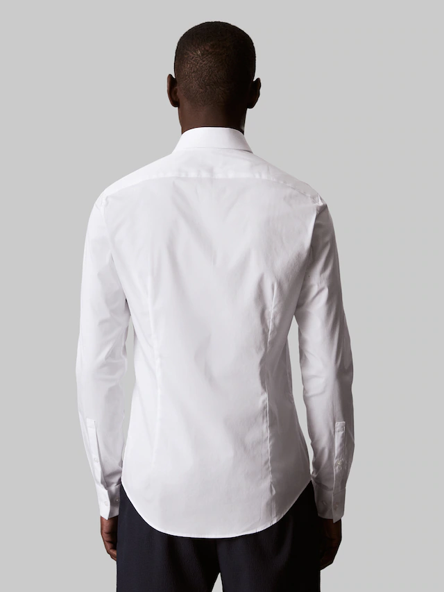 Calvin Klein Businesshemd »XSLIM ESNTL POPLIN NOS STR SLD« Mit Rundhalsausschnitt