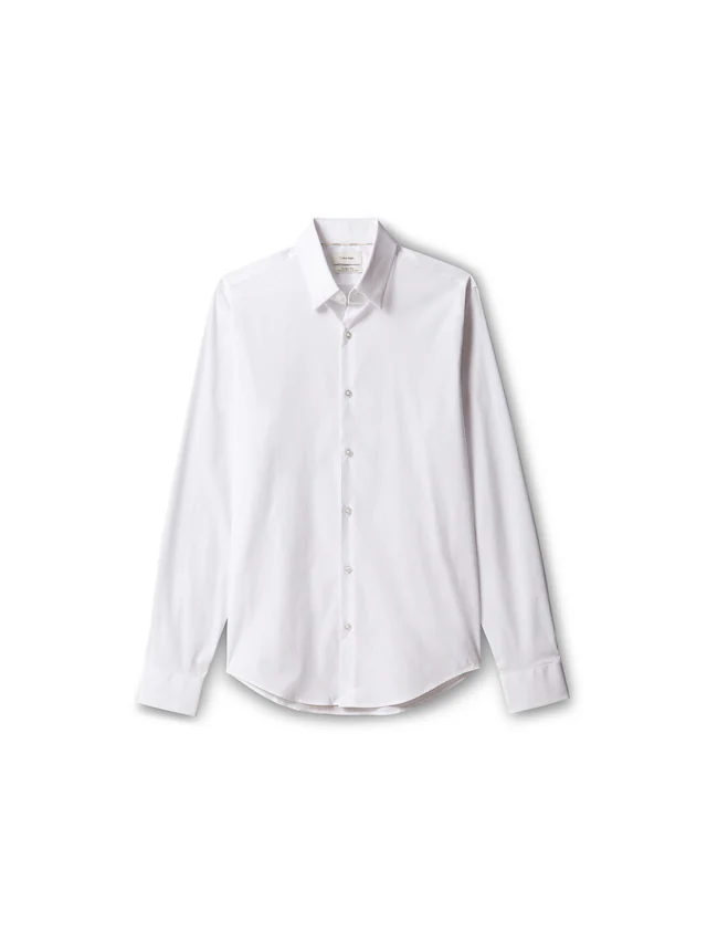 Calvin Klein Businesshemd »XSLIM ESNTL POPLIN NOS STR SLD« Mit Rundhalsausschnitt