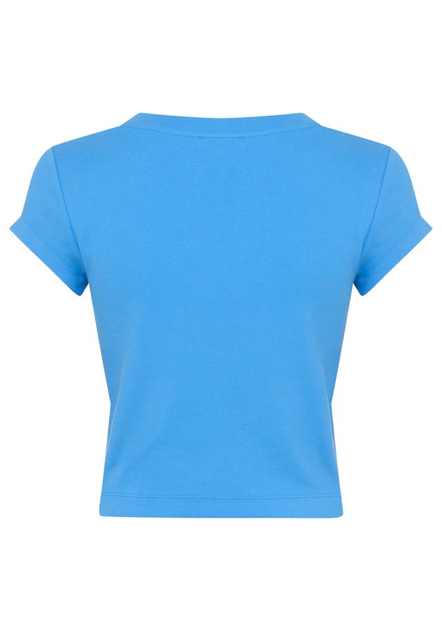 Calvin Klein Jeans »A- SS WOVEN LABEL RIB VNECK TEE« mit gewebtem Label