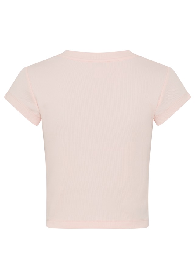 Calvin Klein Jeans »A- SS WOVEN LABEL RIB VNECK TEE« mit gewebtem Label
