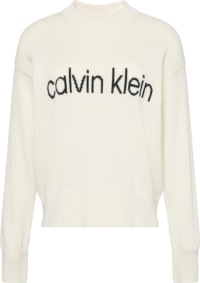 Calvin Klein Jeans Strickpullover »Cotton Graphic Pullover« Mit Rundhalsausschnitt