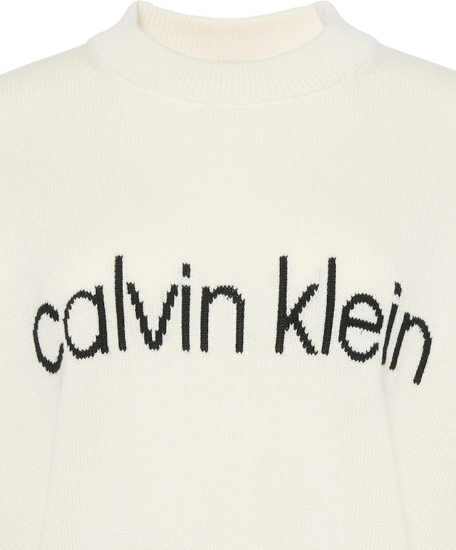 Calvin Klein Jeans Strickpullover »Cotton Graphic Pullover« Mit Rundhalsausschnitt