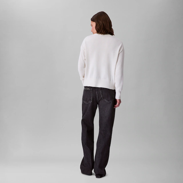 Calvin Klein Jeans Strickpullover »Cotton Graphic Pullover« Mit Rundhalsausschnitt