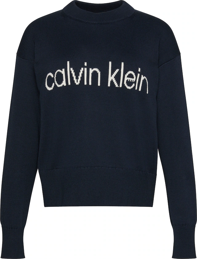Calvin Klein Jeans Strickpullover »Cotton Graphic Pullover« Mit Rundhalsausschnitt
