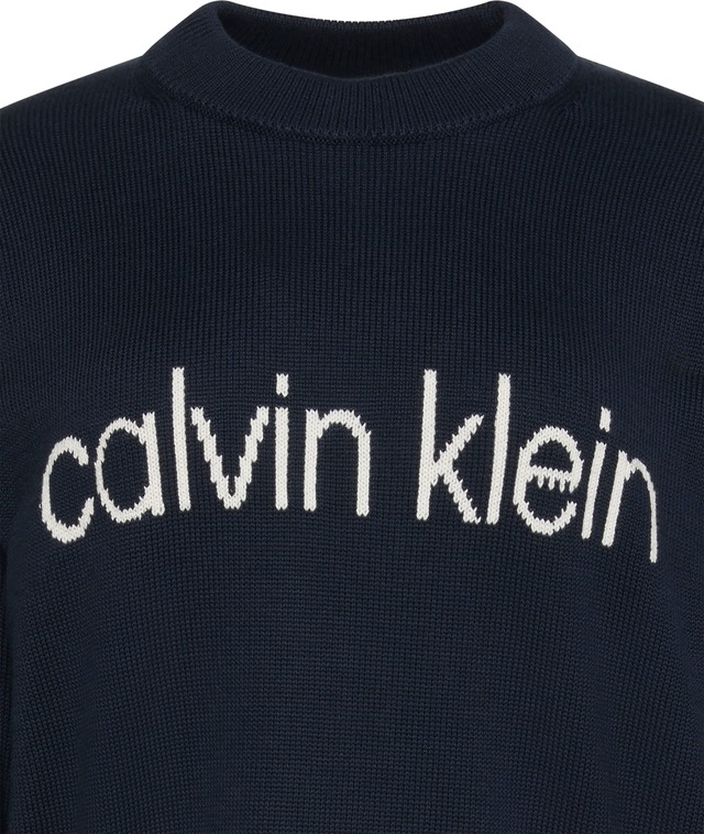 Calvin Klein Jeans Strickpullover »Cotton Graphic Pullover« Mit Rundhalsausschnitt