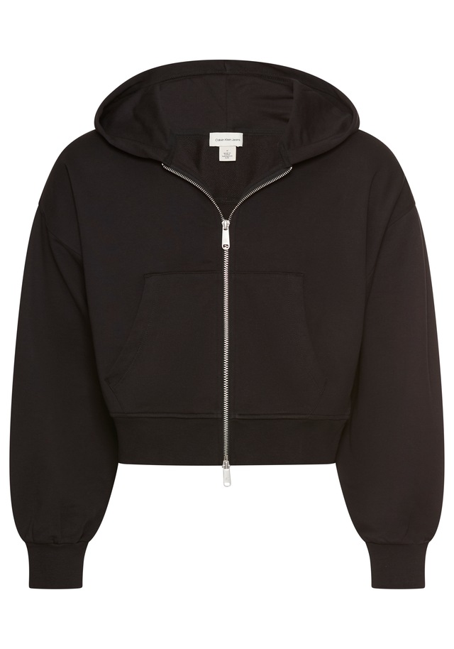 Calvin Klein Jeans Sweatjacke »A- FRNCH TRRY BDG LG« Oversized Fit, mit Kapuze, reine Baumwolle