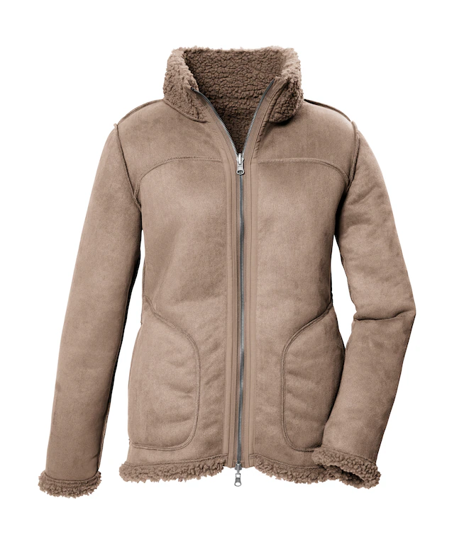 G.I.G.A. DX by killtec Wendejacke »GW 62 WMN JCKT« Wendbare Damenjacke in Wildlederoptik, warm, mit 4 Taschen