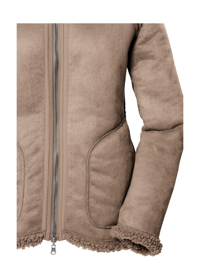 G.I.G.A. DX by killtec Wendejacke »GW 62 WMN JCKT« Wendbare Damenjacke in Wildlederoptik, warm, mit 4 Taschen