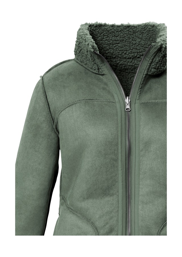 G.I.G.A. DX by killtec Wendejacke »GW 62 WMN JCKT« Wendbare Damenjacke in Wildlederoptik, warm, mit 4 Taschen