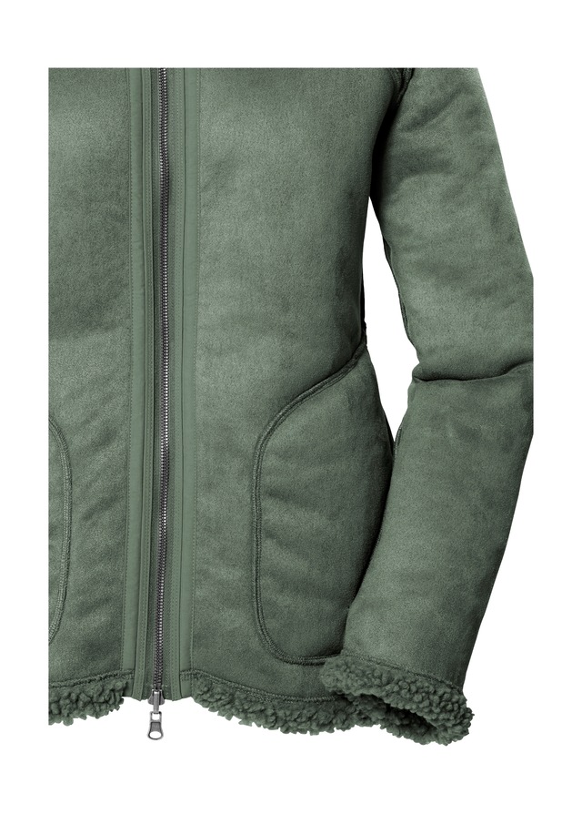 G.I.G.A. DX by killtec Wendejacke »GW 62 WMN JCKT« Wendbare Damenjacke in Wildlederoptik, warm, mit 4 Taschen