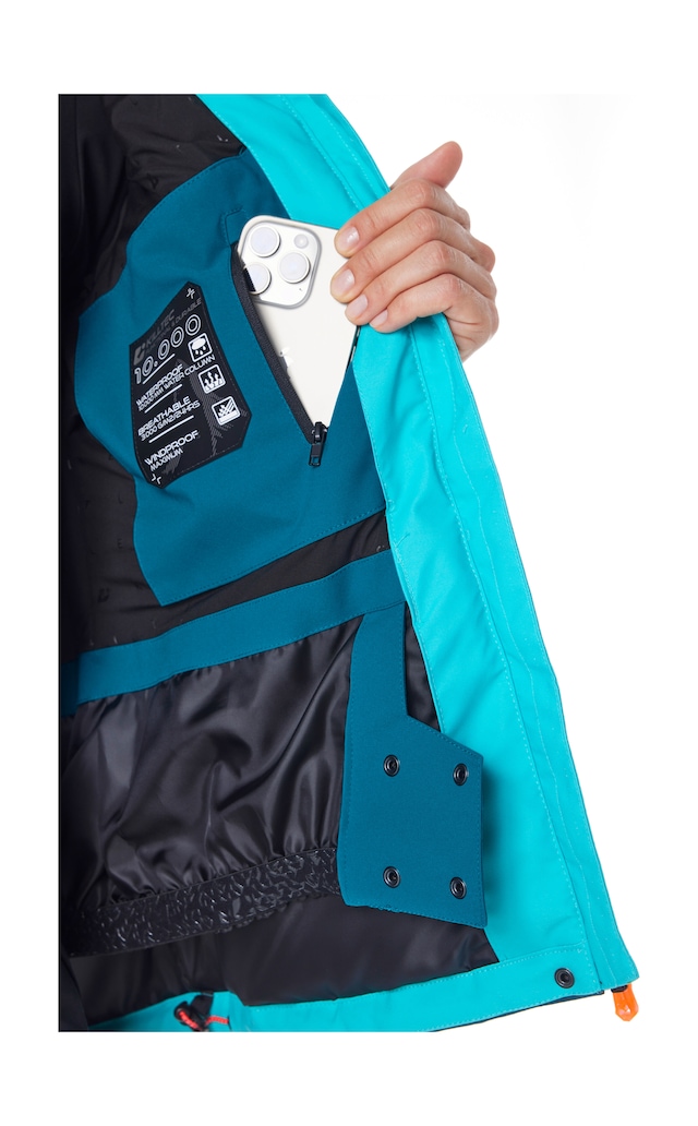 Killtec Skijacke »KSW 67 WMN SKI JCKT« Damen Skijacke: wasserdicht, atmungsaktiv, abnehmbare Kapuze