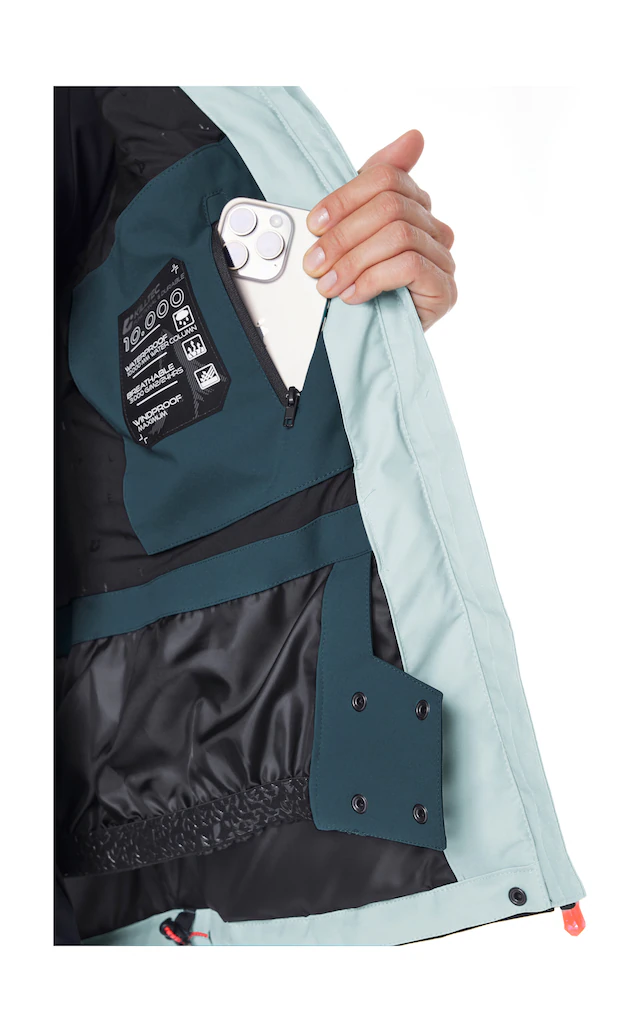 Killtec Skijacke »KSW 67 WMN SKI JCKT« Damen Skijacke: wasserdicht, atmungsaktiv, abnehmbare Kapuze