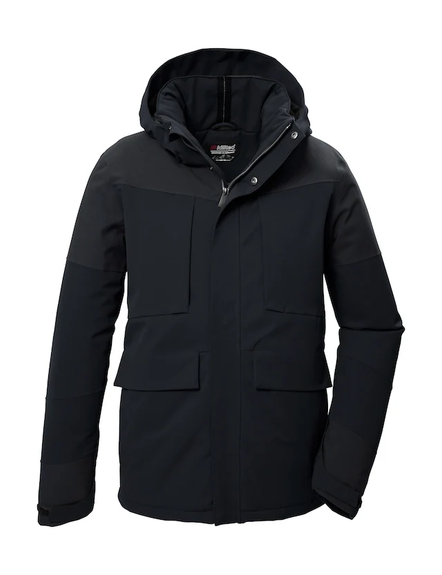 Killtec Funktionsjacke »KOW 81 MN JCKT« Wasserdichte Herrenjacke mit abnehmbarer Kapuze und vielen Taschen