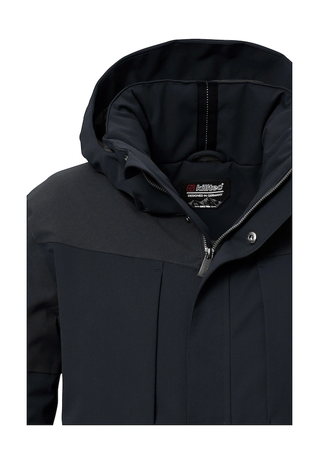 Killtec Funktionsjacke »KOW 81 MN JCKT« Wasserdichte Herrenjacke mit abnehmbarer Kapuze und vielen Taschen