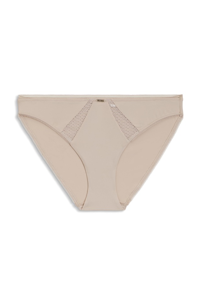 BOSS Slip »BRIEF B.PURE« mit Spitzeneinsatz