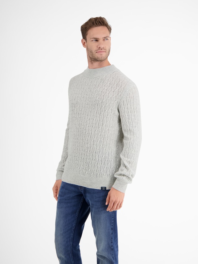 LERROS Strickpullover »Cable-Strickpullover mit Turtleneck«
