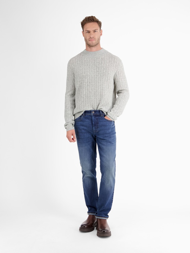 LERROS Strickpullover »Cable-Strickpullover mit Turtleneck«