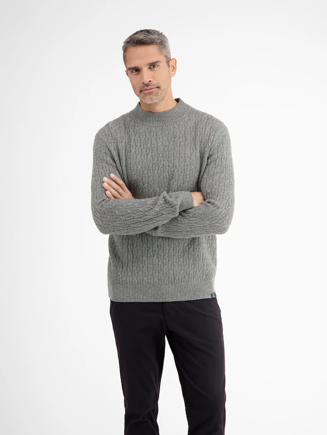 LERROS Strickpullover »Cable-Strickpullover mit Turtleneck«