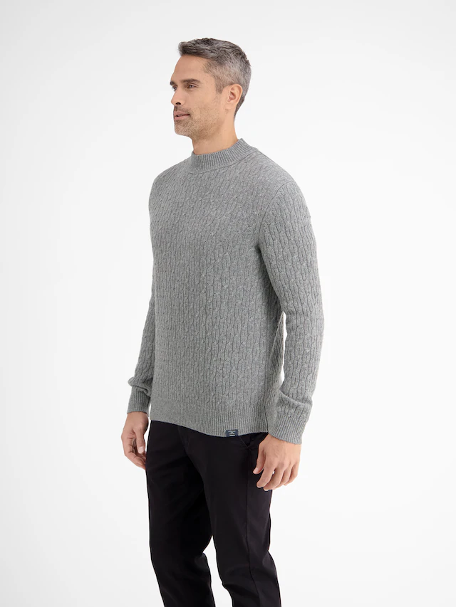 LERROS Strickpullover »Cable-Strickpullover mit Turtleneck«