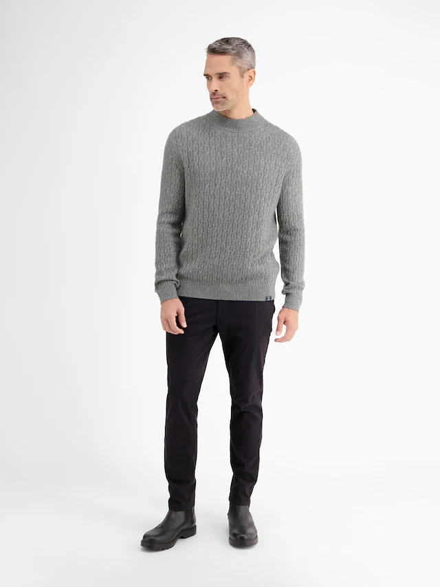 LERROS Strickpullover »Cable-Strickpullover mit Turtleneck«