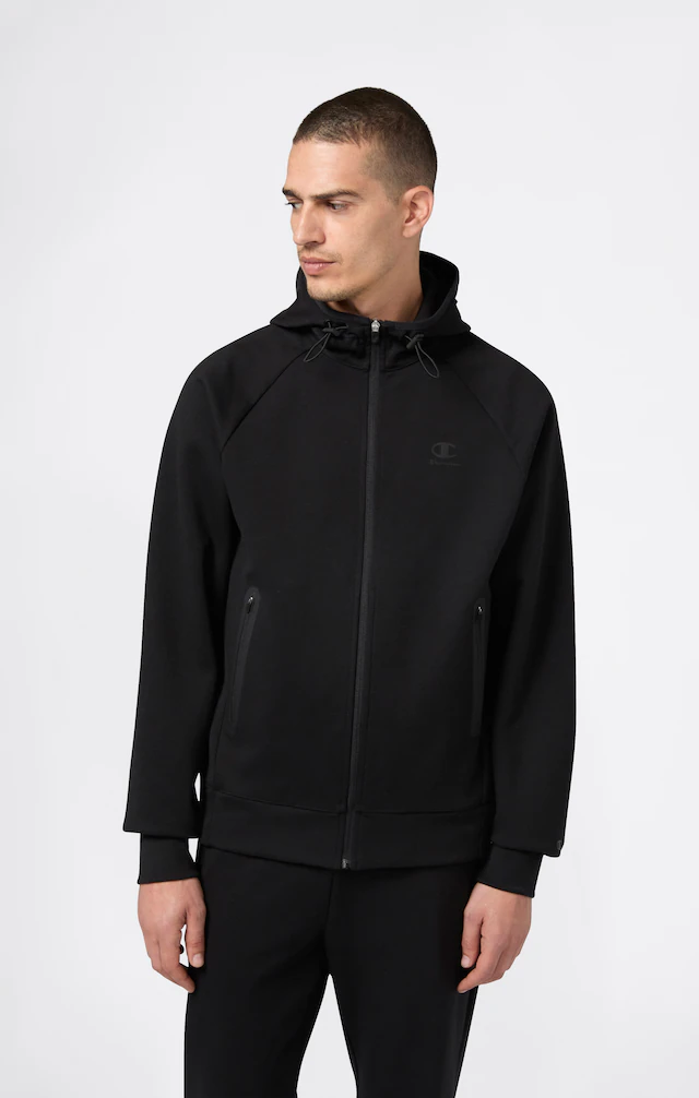Champion Kapuzensweatjacke Langarm-Ausführung, aus Polyester, Baumwolle und Elasthan