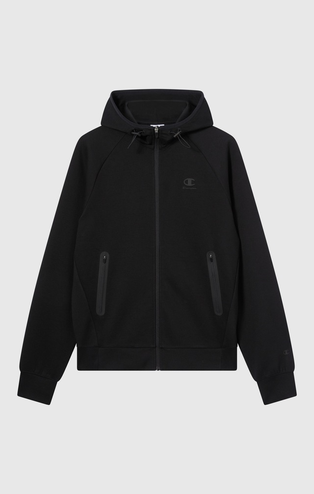 Champion Kapuzensweatjacke Langarm-Ausführung, aus Polyester, Baumwolle und Elasthan