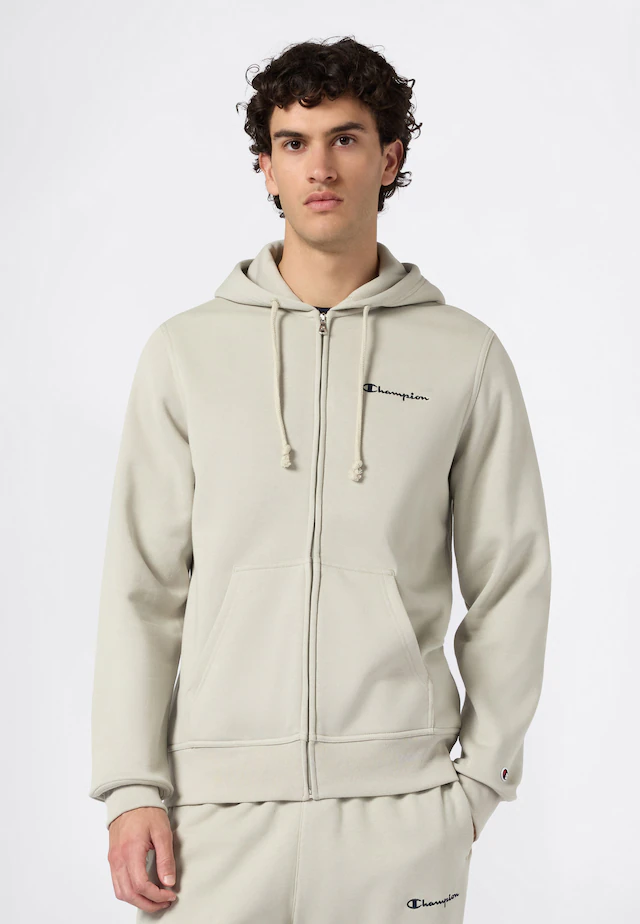 Champion Kapuzensweatjacke aus Baumwolle und Polyester, erhältlich in den Größen S bis XXL
