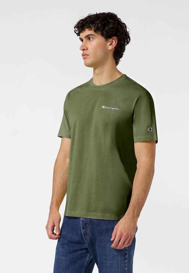 Champion T-Shirt »ICONS CONTRAST SS Tee« Kurzarm, mit Rundhalsausschnitt, aus Baumwolle, sportlicher Schnitt