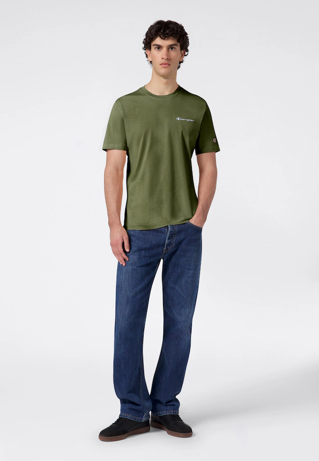 Champion T-Shirt »ICONS CONTRAST SS Tee« Kurzarm, mit Rundhalsausschnitt, aus Baumwolle, sportlicher Schnitt