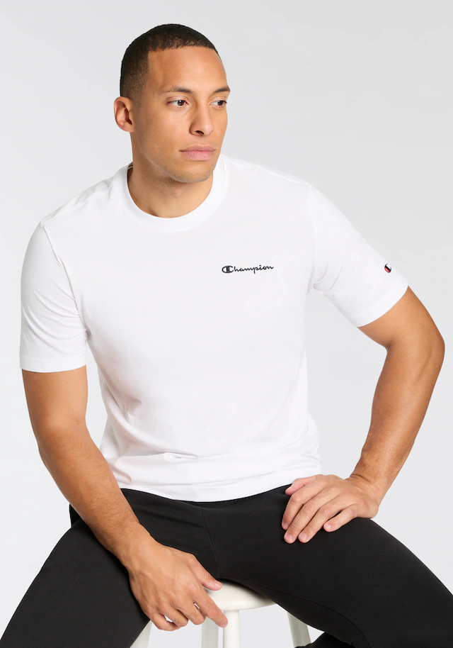 Champion T-Shirt »ICONS CONTRAST SS Tee« Kurzarm, mit Rundhalsausschnitt, aus Baumwolle, sportlicher Schnitt
