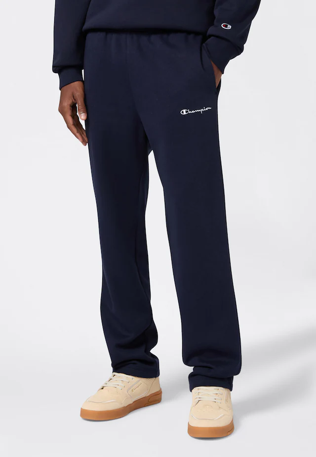 Champion Jogginghose »ICONS Straight Hem Pants Fleece« atmungsaktives Material, aus Baumwolle und Polyester