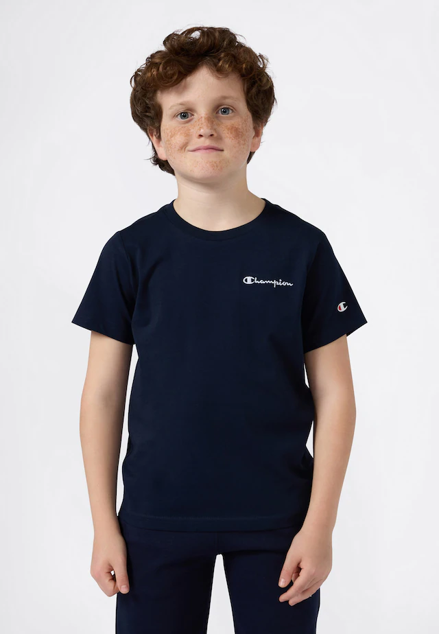 Champion »ICONS CONTRAST Crewneck T-Shirt« mit Rundhalsausschnitt, Kurzarm, aus Baumwolle, klassischer Schnitt