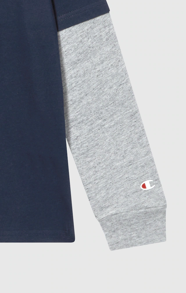Champion Langarmshirt »SPORTWEAR LONG SLEEVE Standard Fit« für Kinder, mit Rundhalsausschnitt, aus Baumwolle, normale Länge