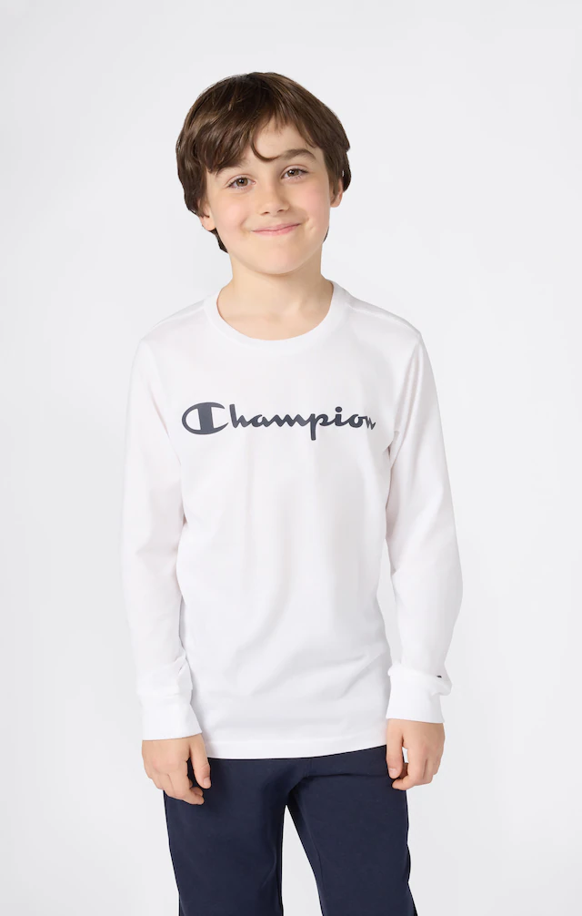 Champion Langarmshirt »SPORTWEAR LONG SLEEVE Standard Fit« Langarmdesign, aus Baumwolle, mit Rundhalsausschnitt, normale Länge