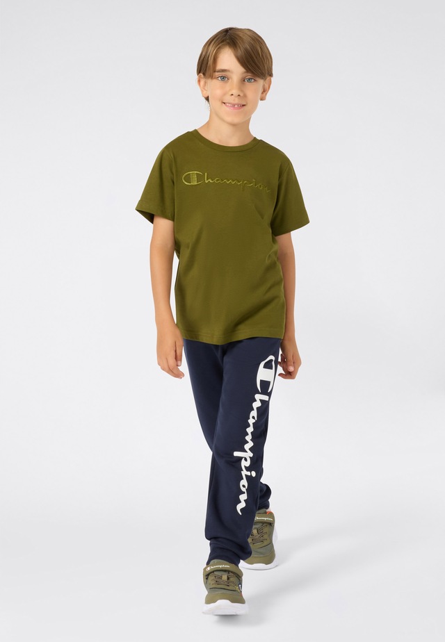 Champion T-Shirt »ICONS TONAL Crewneck T-Shirt with Large Logo« mit großem Logo, Kurzarm, aus Baumwolle