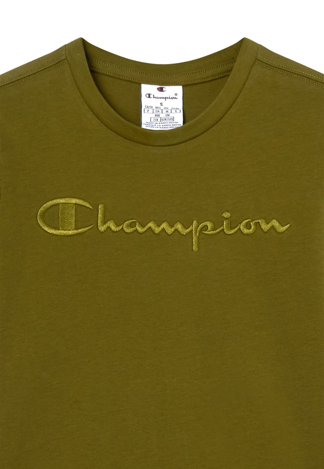 Champion T-Shirt »ICONS TONAL Crewneck T-Shirt with Large Logo« mit großem Logo, Kurzarm, aus Baumwolle