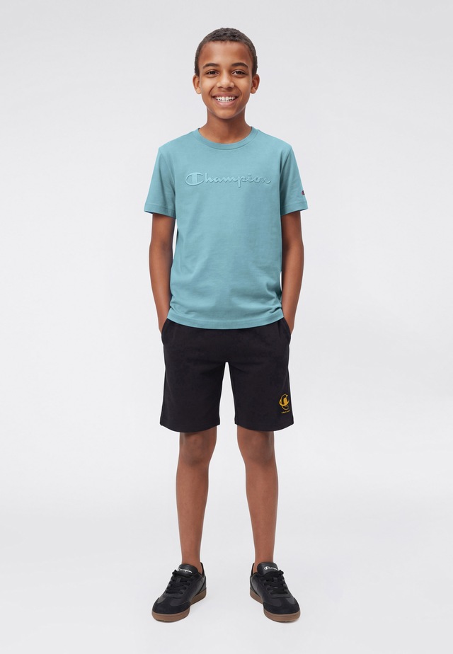 Champion T-Shirt »ICONS TONAL Crewneck T-Shirt with Large Logo« mit großem Logo, Kurzarm, aus Baumwolle