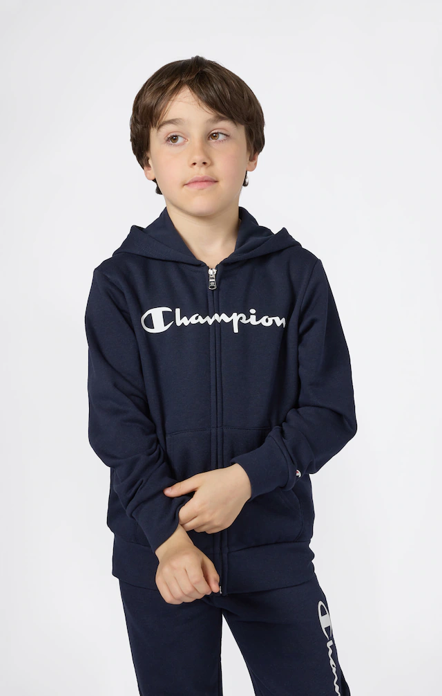 Champion Kapuzensweatjacke »BASICS Fleece Full Zip Sweatshirt« mit Kapuze, aus Baumwollmischung, Langarm