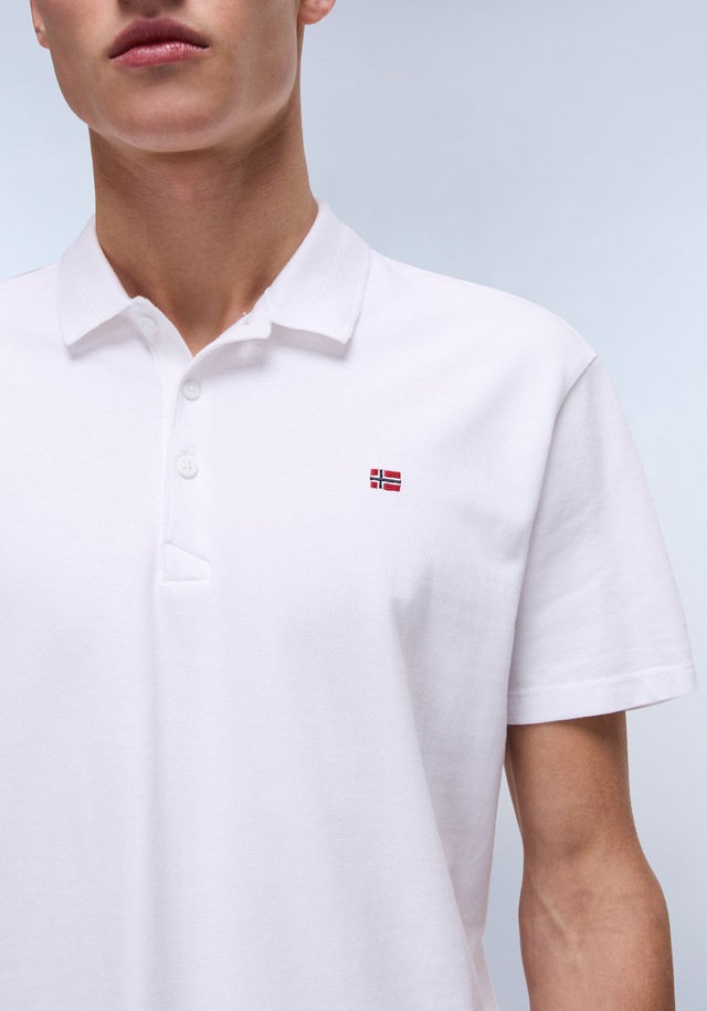 Napapijri Poloshirt »EALIS SS SUM« mit Polokragen, Kurzarm-Design, aus Baumwolle, hüftlange Schnittform