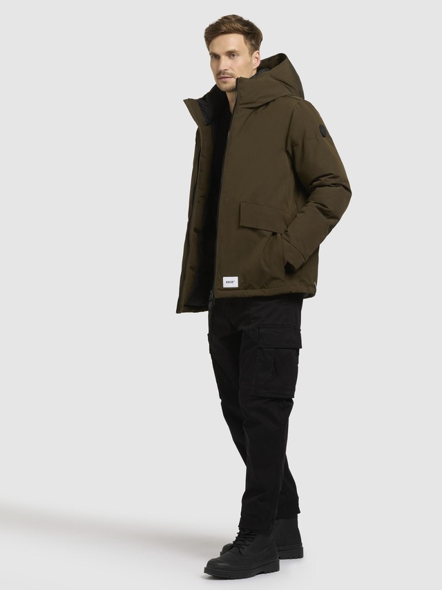 khujo Winterjacke »Gero-YM« mit Kapuze Warme Herren Outdoorjacke mit Kapuze