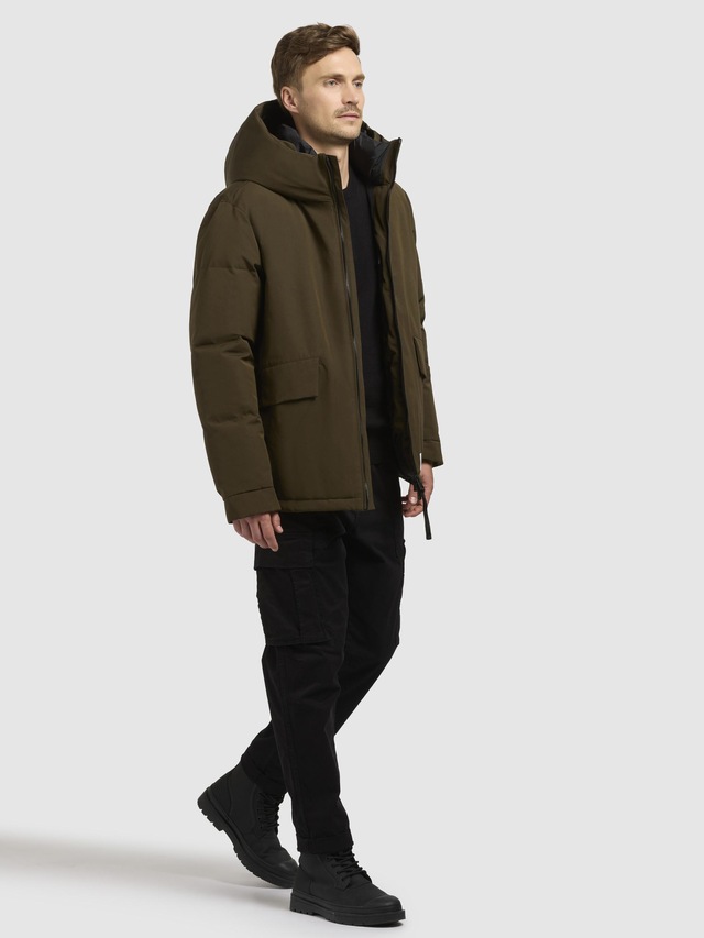 khujo Winterjacke »Gero-YM« mit Kapuze Warme Herren Outdoorjacke mit Kapuze