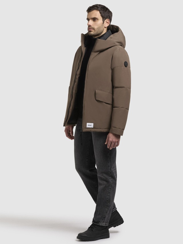 khujo Winterjacke »Gero-YM« mit Kapuze Warme Herren Outdoorjacke mit Kapuze