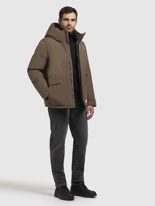 khujo Winterjacke »Gero-YM« mit Kapuze Warme Herren Outdoorjacke mit Kapuze