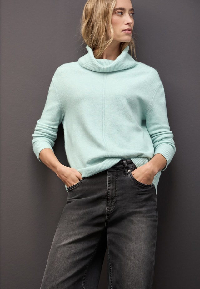 STREET ONE Rollkragenpullover im soften Baumwoll-Mix