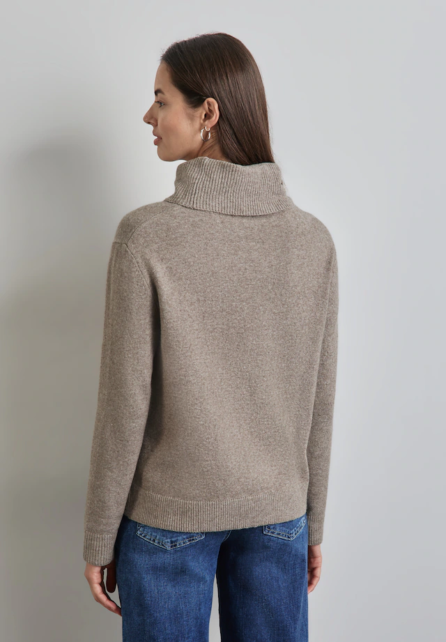 STREET ONE Rollkragenpullover im soften Baumwoll-Mix