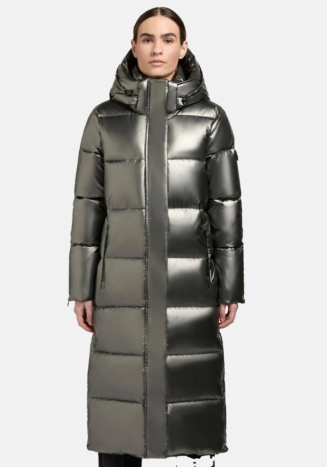 khujo Steppmantel »Hedd Shiny-YM« Wasserdichter Wintermantel in Shiny-Optik