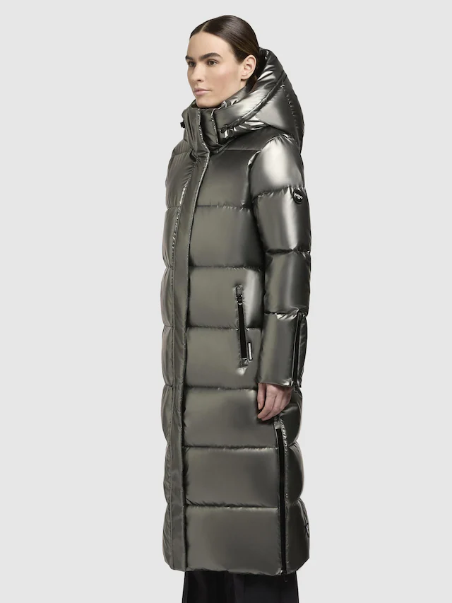 khujo Steppmantel »Hedd Shiny-YM« Wasserdichter Wintermantel in Shiny-Optik