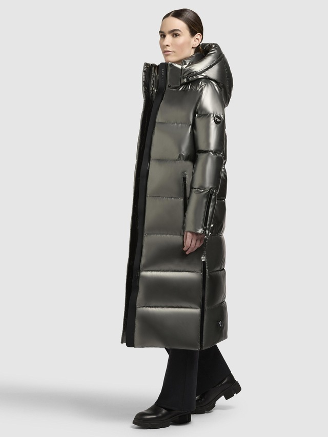 khujo Steppmantel »Hedd Shiny-YM« Wasserdichter Wintermantel in Shiny-Optik