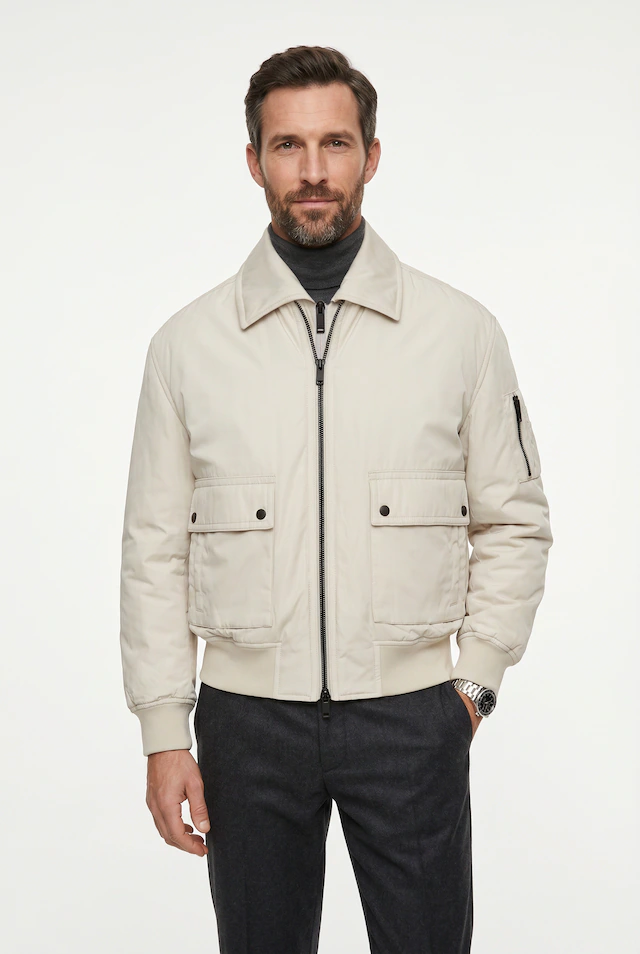 BOSS ORANGE Blouson »Oking« mit abnehmbarem Kragen